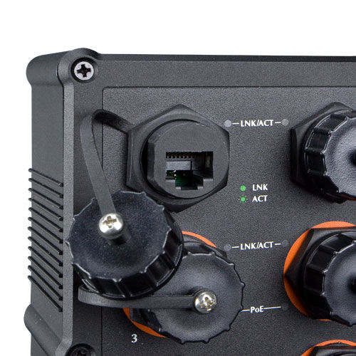 Thumbnail: Industrial IP67-rated 4-Port 10/100/1000T 802.3at PoE + 2-Port 10/100/1000T Mana