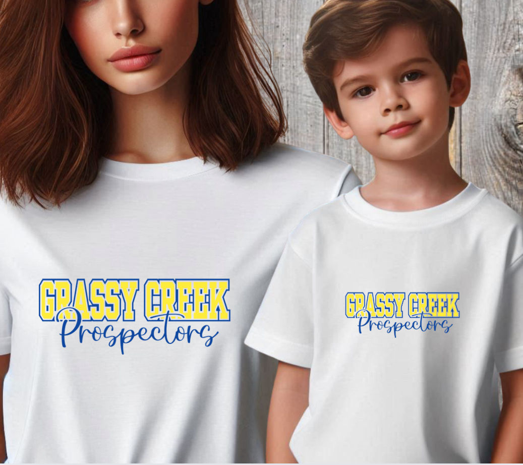Grassy Creek Prospectors T-Shirts and Sweatshirtst