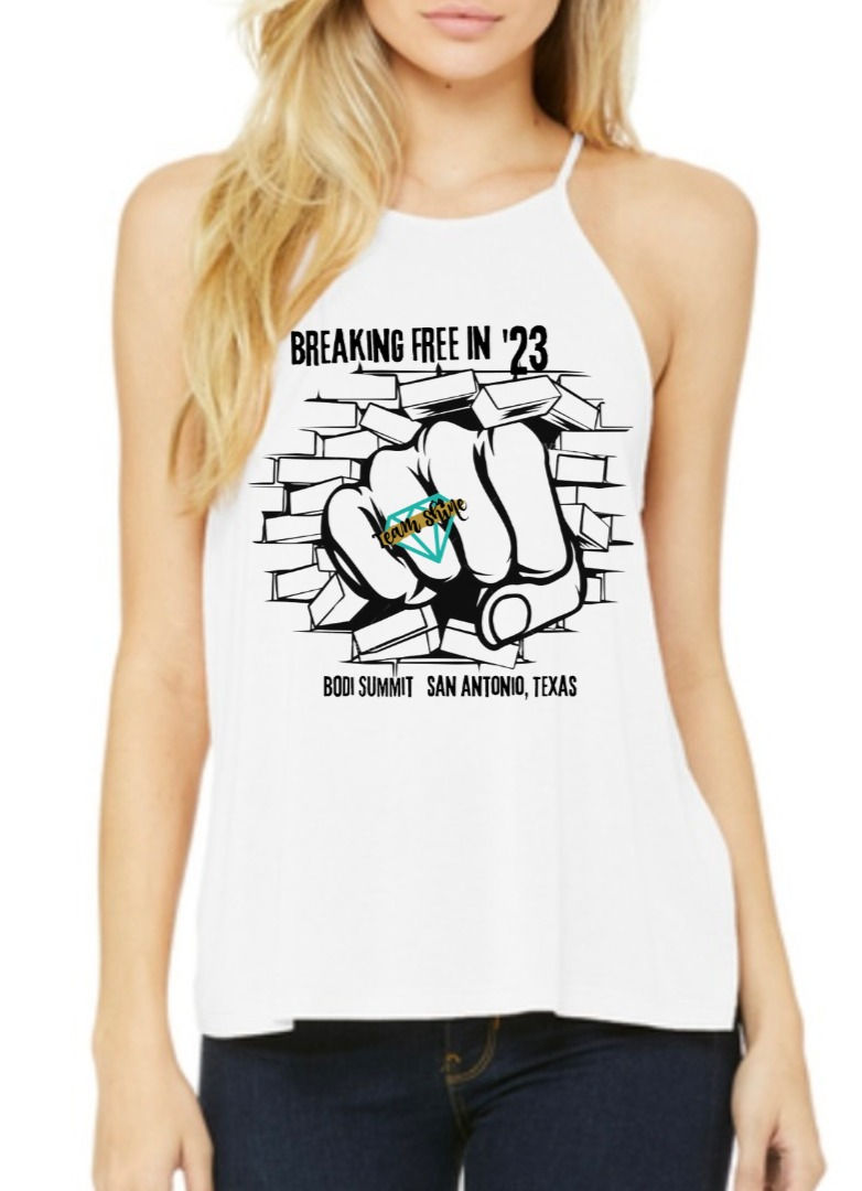 Team Shine Summit Wear High Neck Rock Star Tank