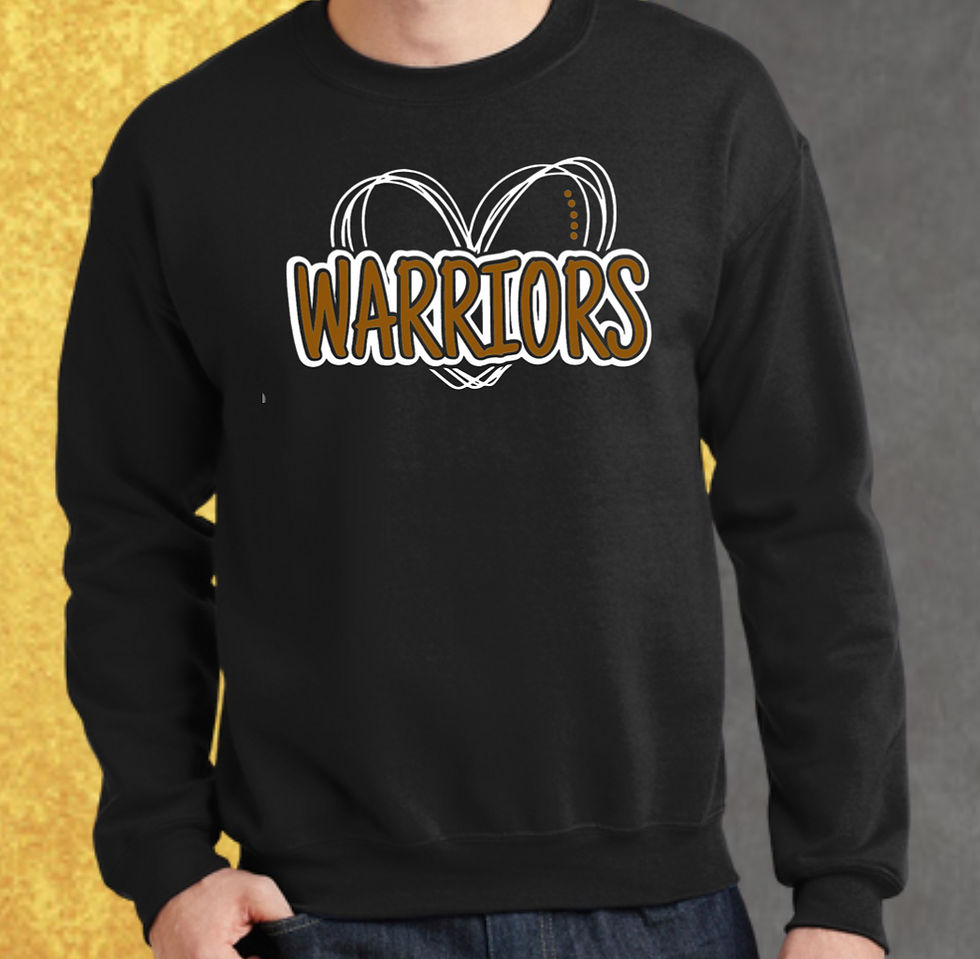 Thumbnail: Warriors Heart Crew Neck Sweatshirt