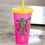 Thumbnail: Hot Pink and Yellow Color Changing 16 ounce Plastic Tumbler