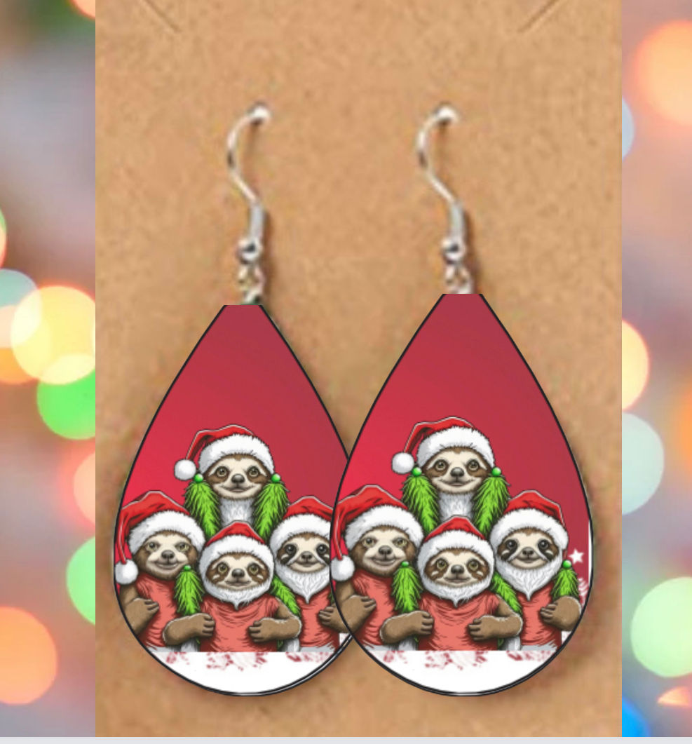 Just Slothing Around Dangle Earrings