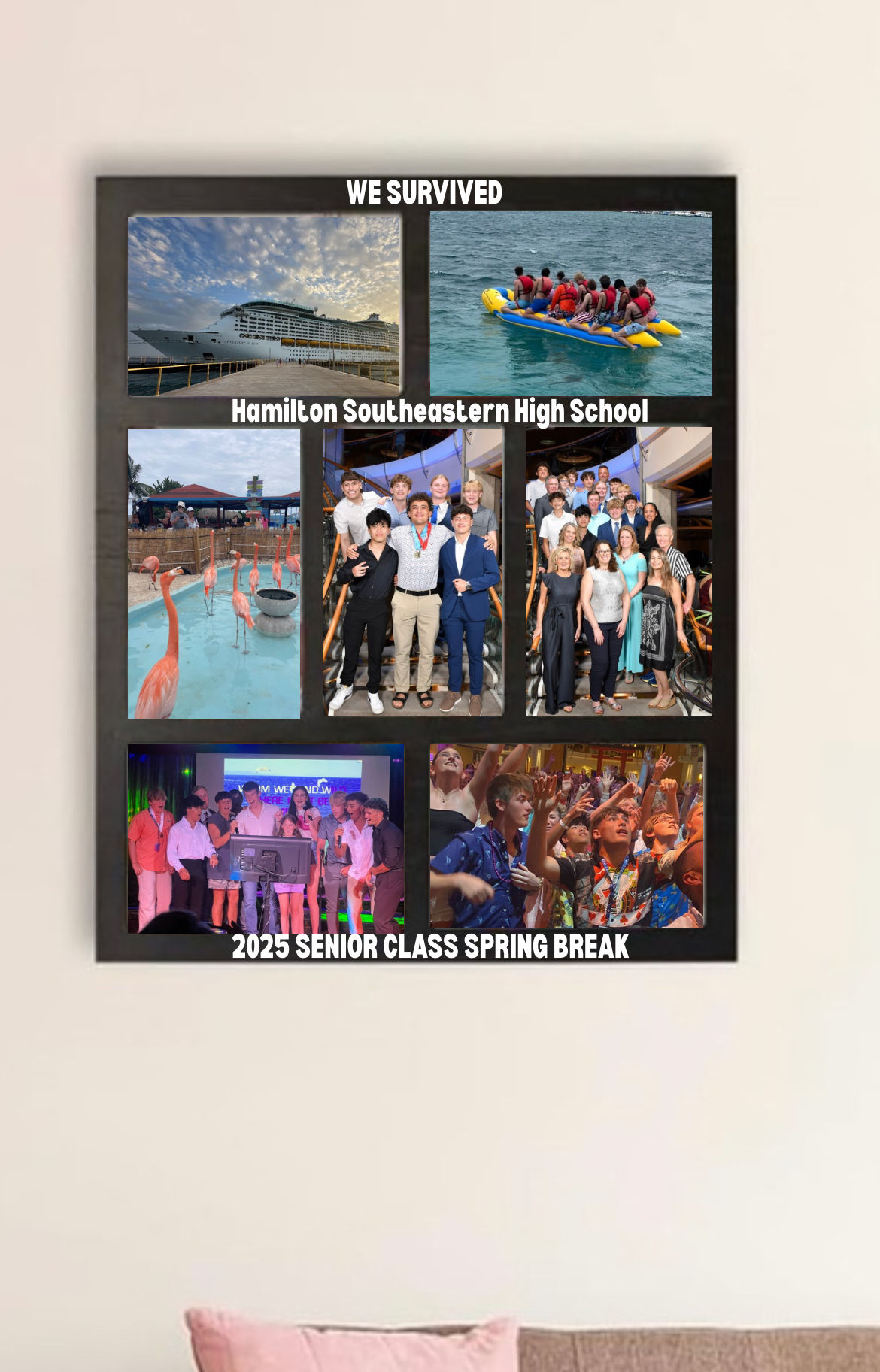HSE 2025 Spring Break Custom Designed Collage Picture Frame