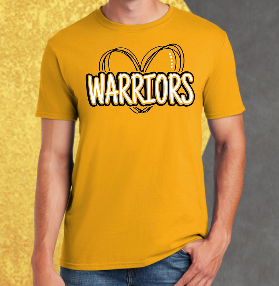 Thumbnail: Warriors Heart Crewneck T-Shirt