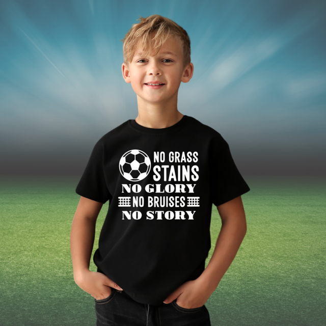 No Grass Stains No Glory No Bruises No Story Youth T-Shirt