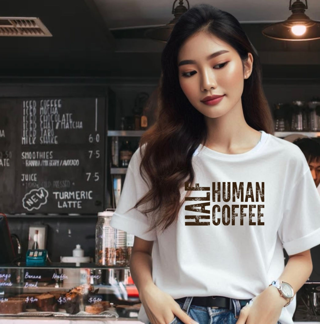 Half Human Half Coffee T-Shirt