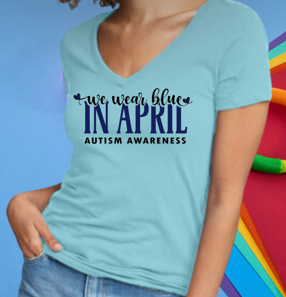 We Wear Blue In April T-Shirts