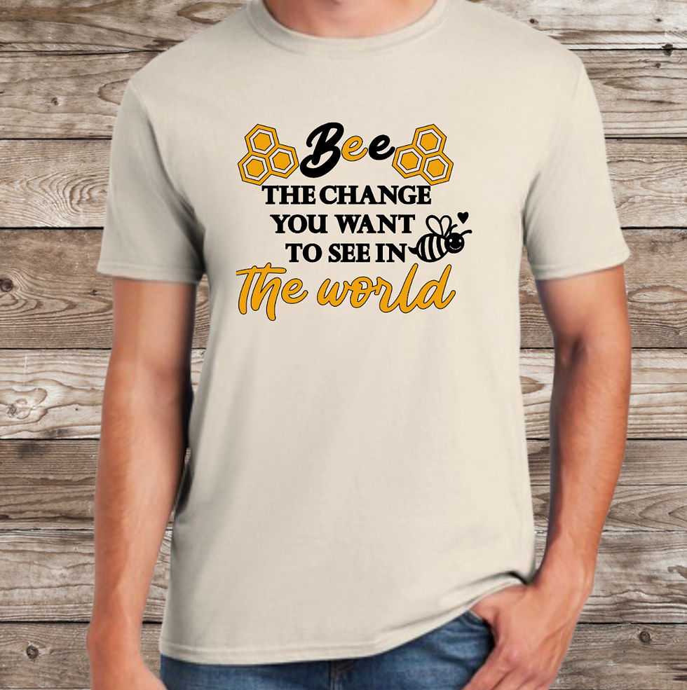 Bee The Change….. Softstyle Shortsleeved T-Shirt 