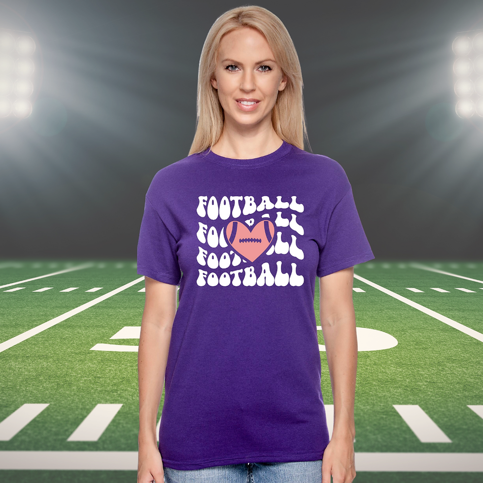 Thumbnail: Football Heart T-Shirt