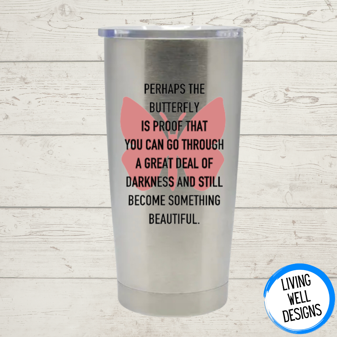 Butterfly  19 oz Stainless Steel Tumbler