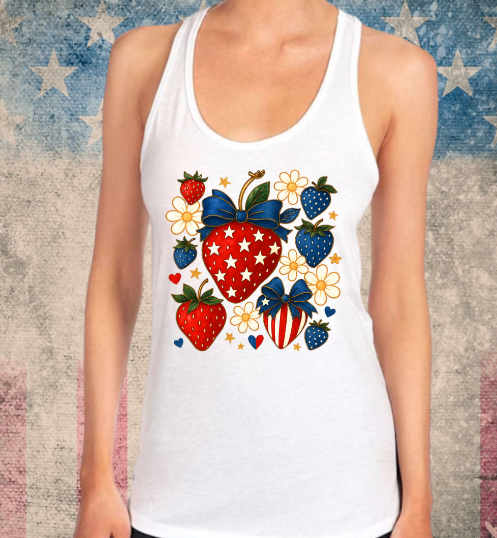 Thumbnail: American Strawberries and Such T-Shirts and Tank
