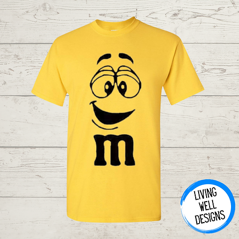 Tee shirt m&m's jaune top
