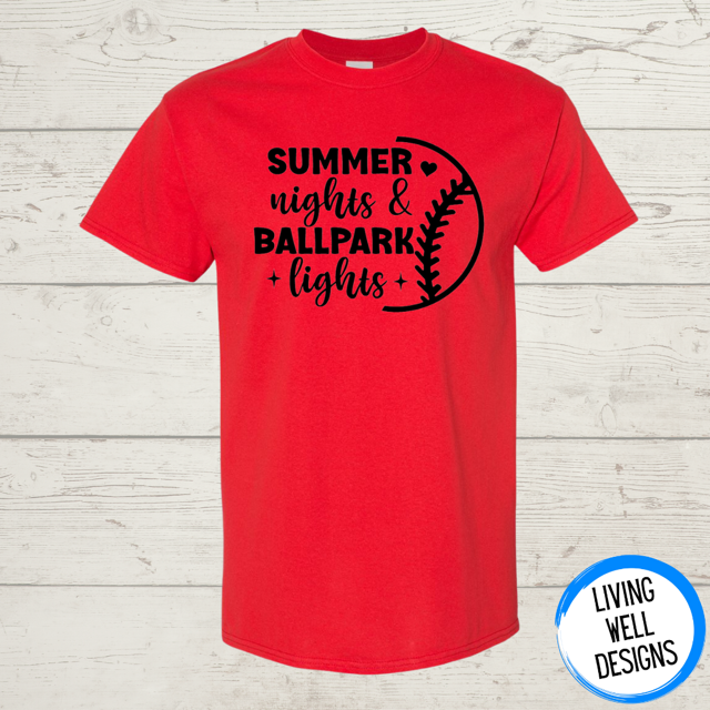 Summer Nights and Ballpark Lights Unisex T-Shirt
