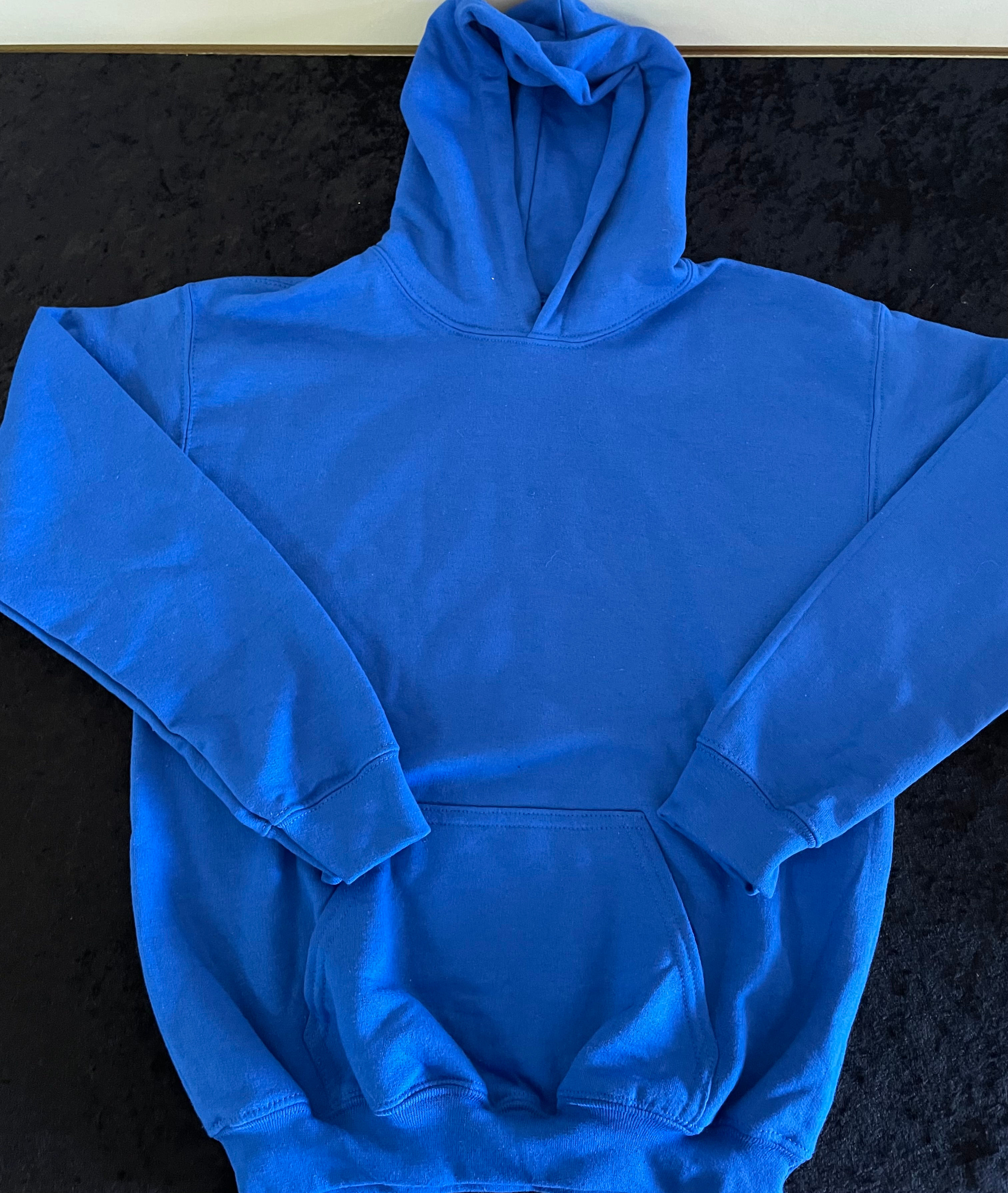 Royal Blue Youth Large Hoodie Sweatshirt