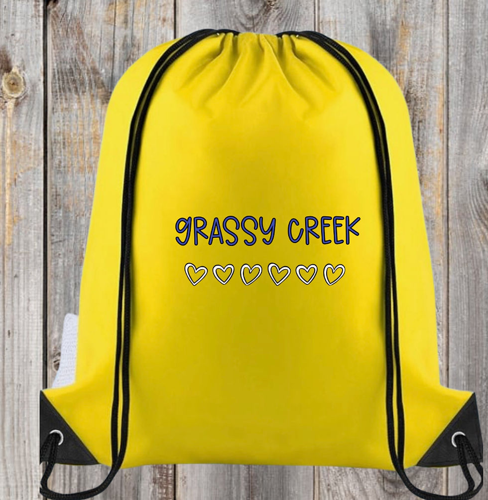 Grassy Creek Drawstring Canvas Bag