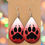 Thumbnail: Pleasant Run Paw Dangle Earrings