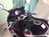 Gsx 650F com semi guidão Bolzan Preto Fosco