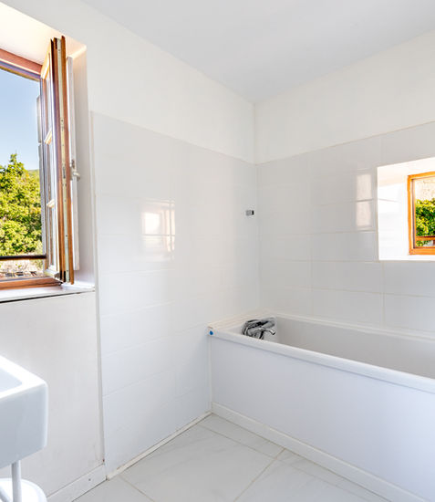Salle de bain du gîte Les Terrasses du Château
25 Rue Neuve, 26160 Le Poët-Laval
