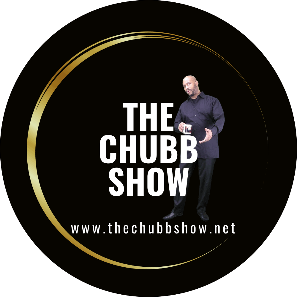 This is THE CHUBB SHOW round logo for the THE CHUBB SHOW LLC U.S.A. a broadcast, media, entertainment, and ticketing platform