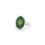 QUOD Bijuterii Argint 925 Inel Citrin, Jad Verde si Agate Colorate
