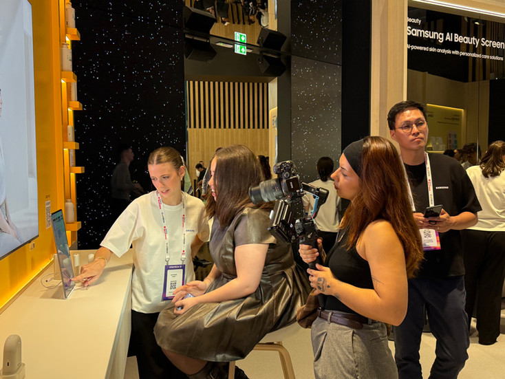 2026 VivaTech, Samsung Electronics X Becon AI Skin and Scalp Analysis Filming Site