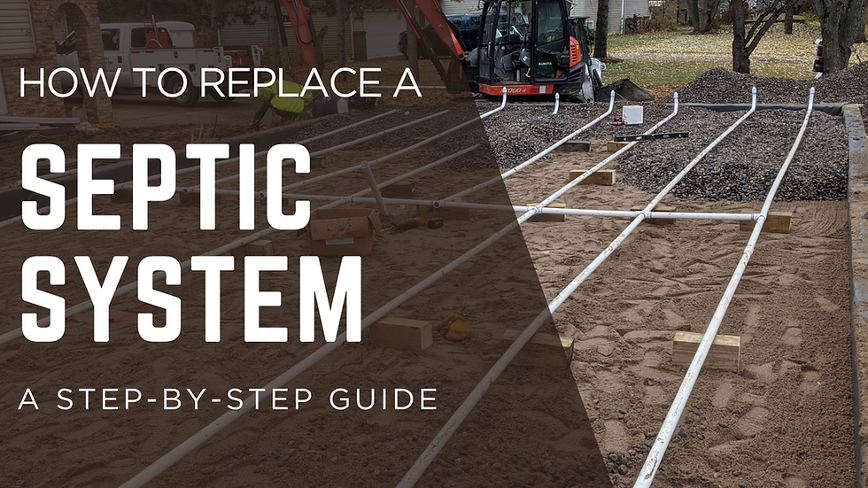 How to replace a septic system