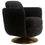 Miniature : Fauteuil pivotant Turner khaki velvet fire retardant