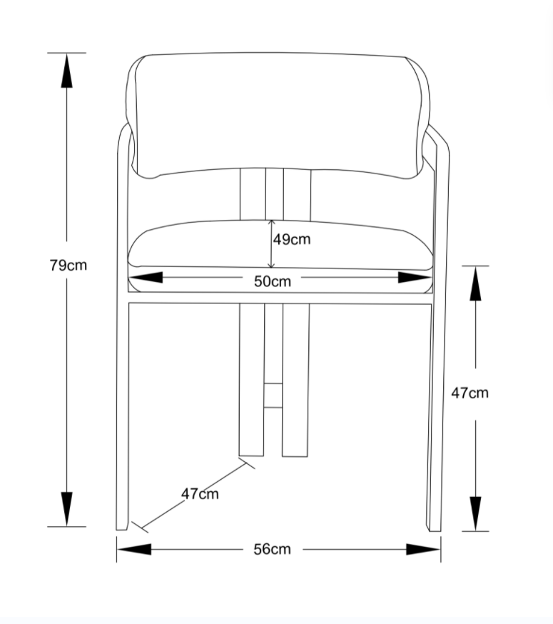 Miniature : Chaise Mélodie Noyer tweed latte