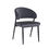 Miniature : Chaise Lamia anthracite pieds noirs