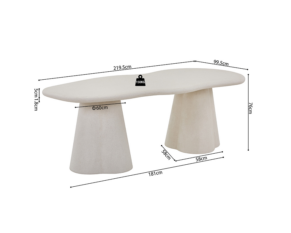 Miniature : Table repas Tavi 220cm