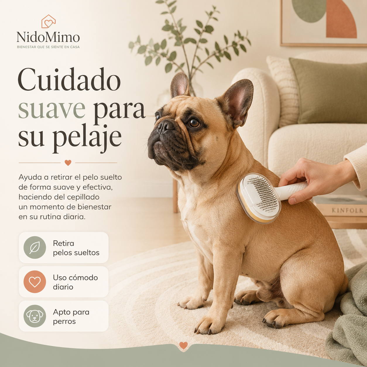 Cepillo de cuidado para perros y gatos