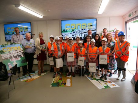 Chipping Warden pupils get an exclusive tour of EKFB’s construction sites