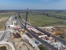 HS2 beam lift progress for Brackley’s A43 bridge