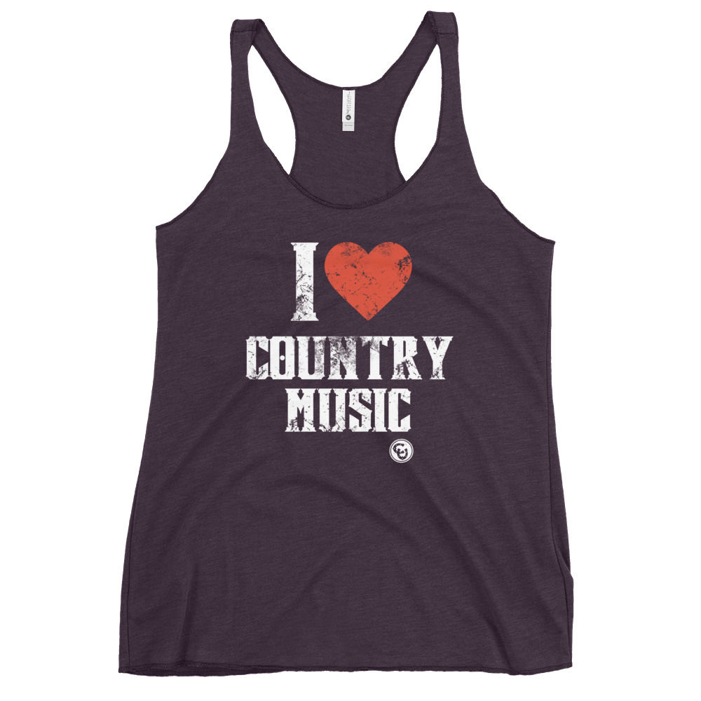 I Heart Country Music Women's Racerback Tank