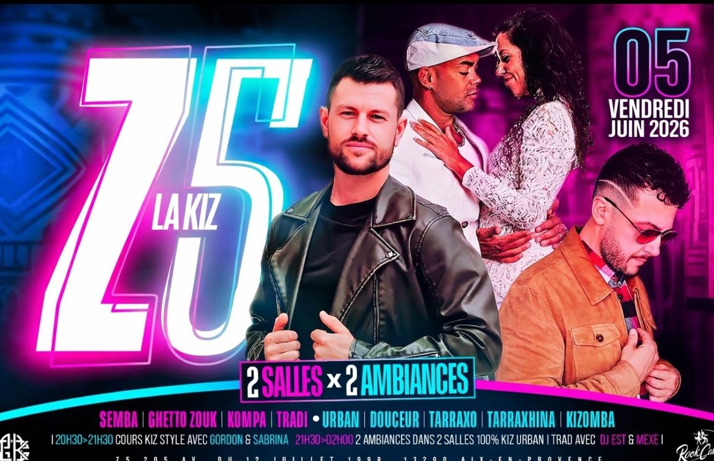 Affiche de La Kiz — Soirée Kizomba @ Z5 — Rock'Caliente