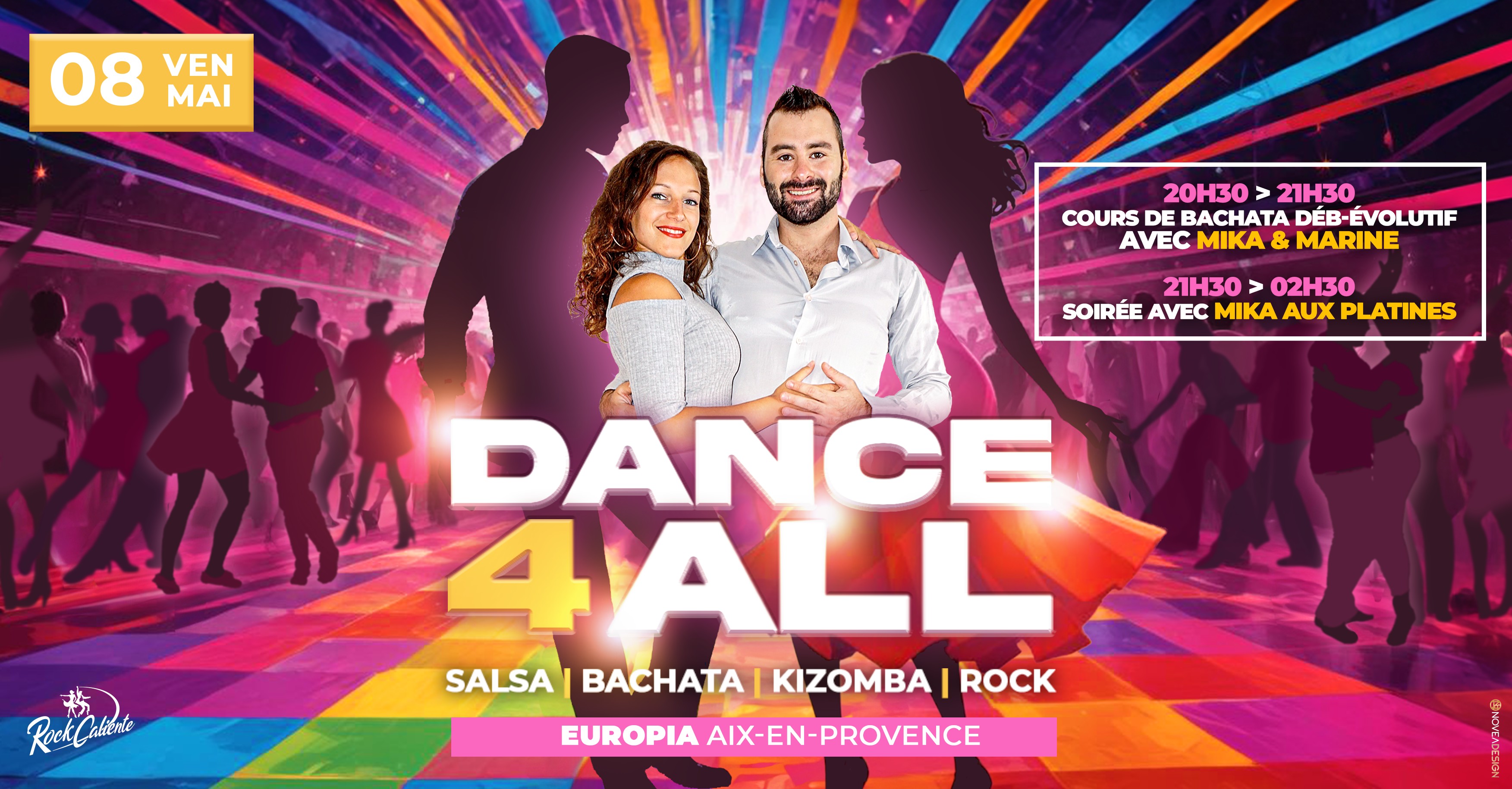 Affiche de Dance 4 All — Soirée SBKR @ Europia — Rock'Caliente