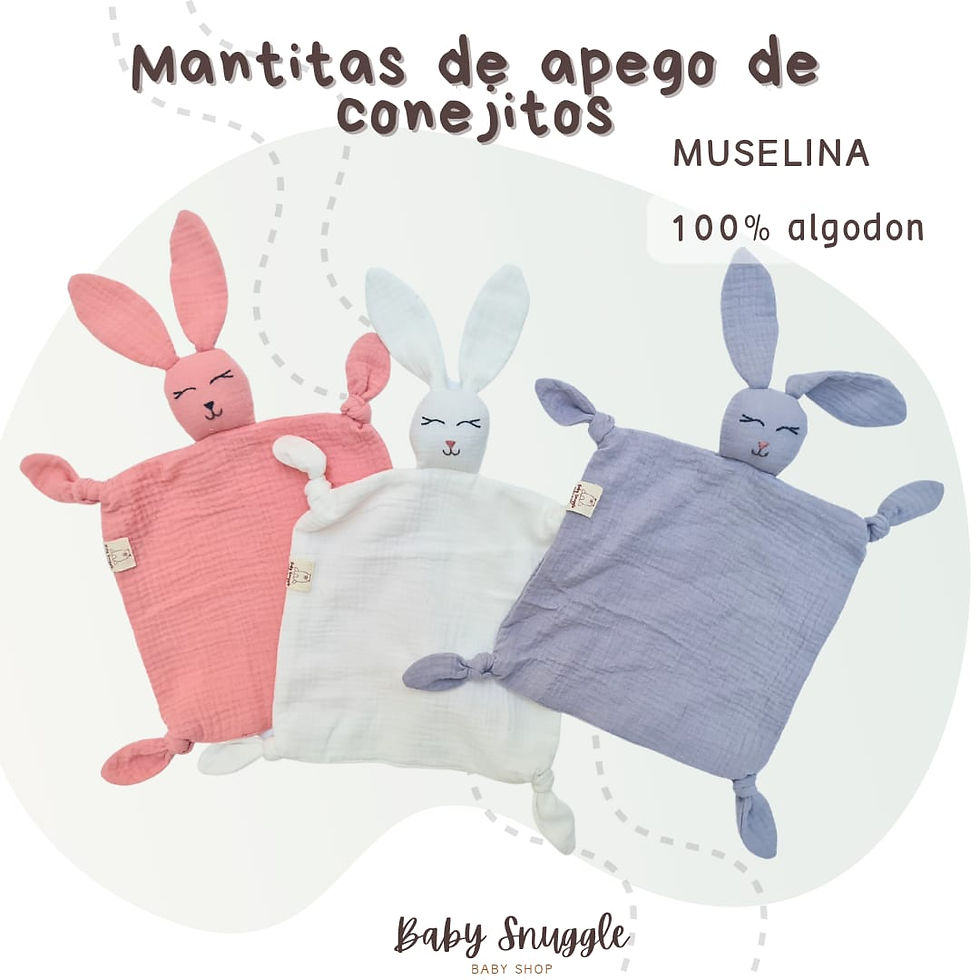 Miniatura: Mantita de apego - Conejito Verde