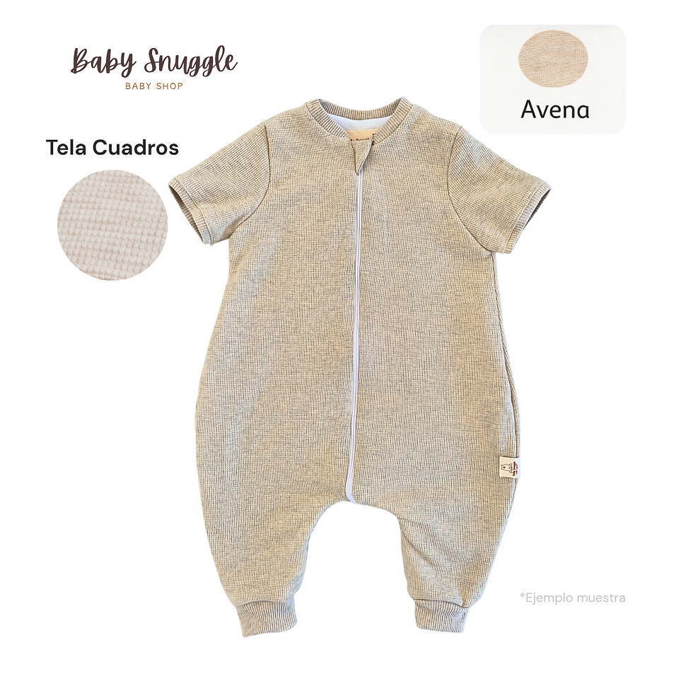 Miniatura: Saquito Tela Cuadros Avena