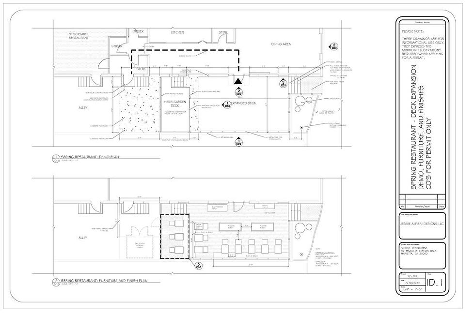 SPRING RESTAURANT - DECK DESIGN AND PERMITS -1