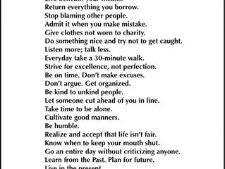 Simple Formula for Living