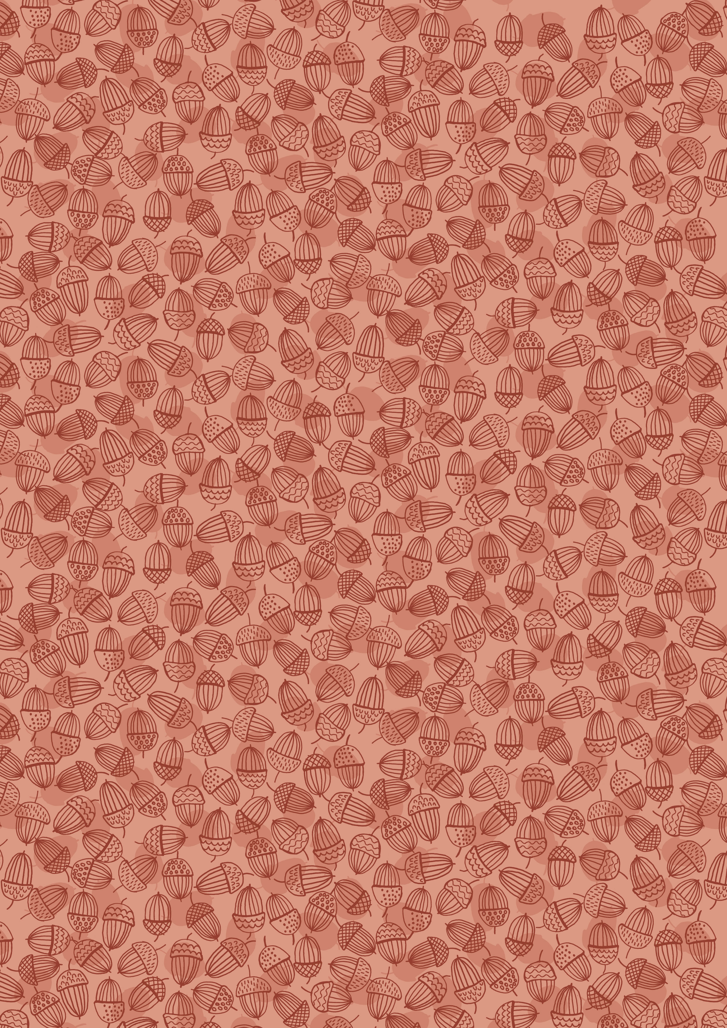 Acorns on Blush - Snuggle Season - Lewis and Irene