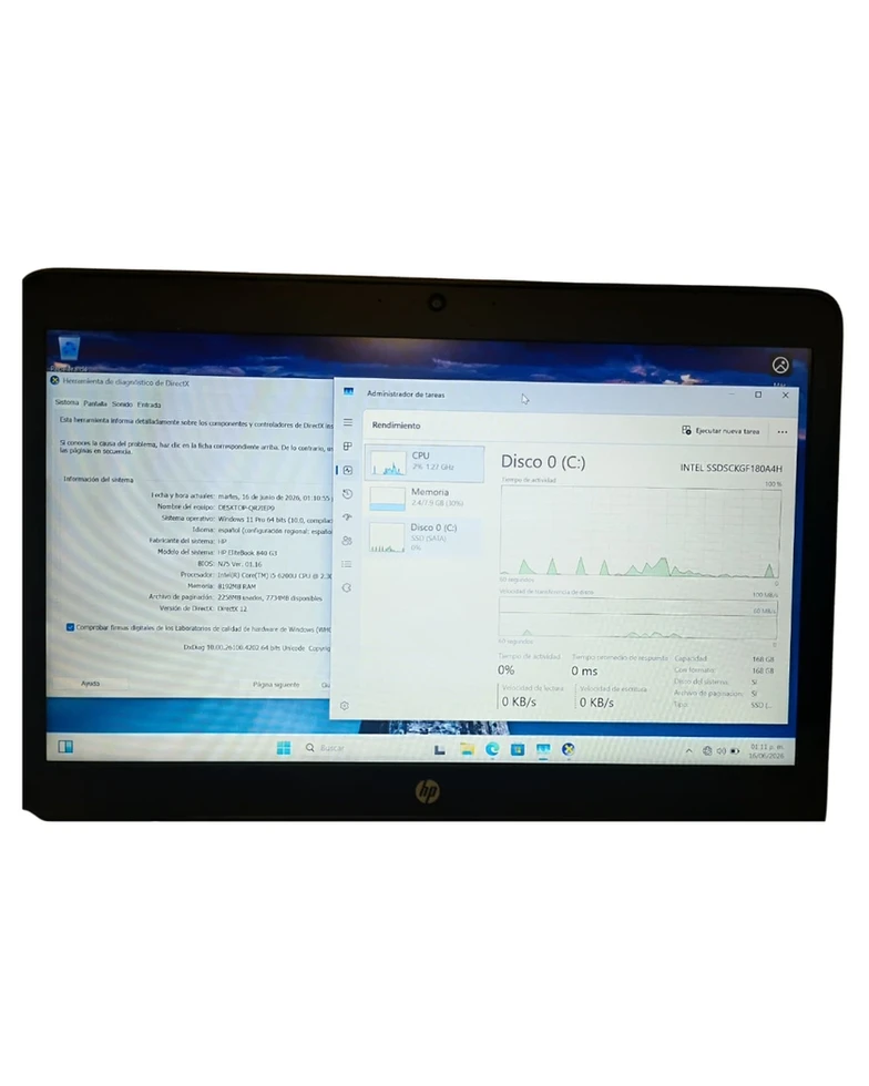 HP | Venta de computadores de segunda bogotá y computadores usados |HP ELITEBOOK 840 G3 i5-6200U 180 SSD 8 GB