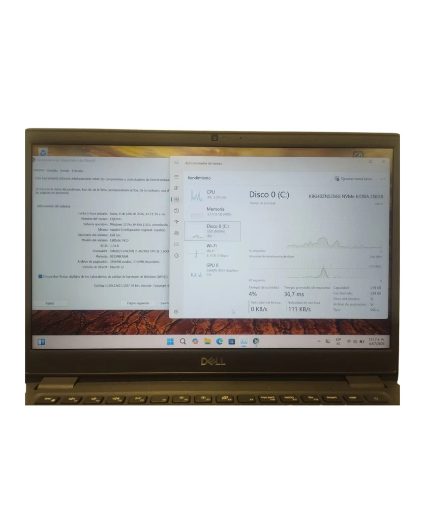DELL | Venta de computadores de segunda bogotá y computadores usados |DELL LATITUDE 3410 i5-10210U 8 GB 256 SSD