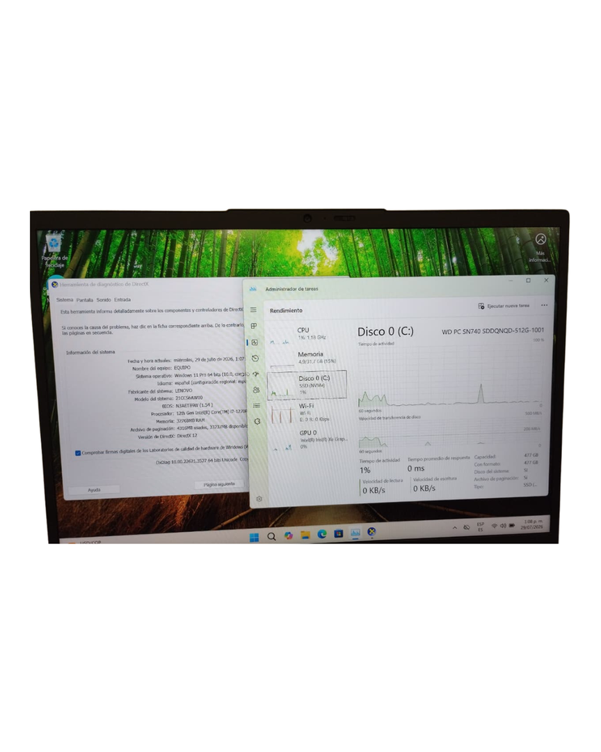 LENOVO | Venta de computadores de segunda bogotá y computadores usados | Lenovo ThinkPad X1 Carbon G10 i7-1270P 32 GB 512 M.2