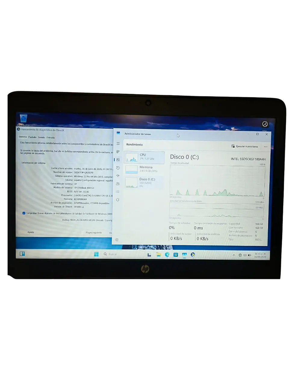 HP | Venta de computadores de segunda bogotá y computadores usados |HP ELITEBOOK 840 G2 i5-5300U 8 GB 500 HDD