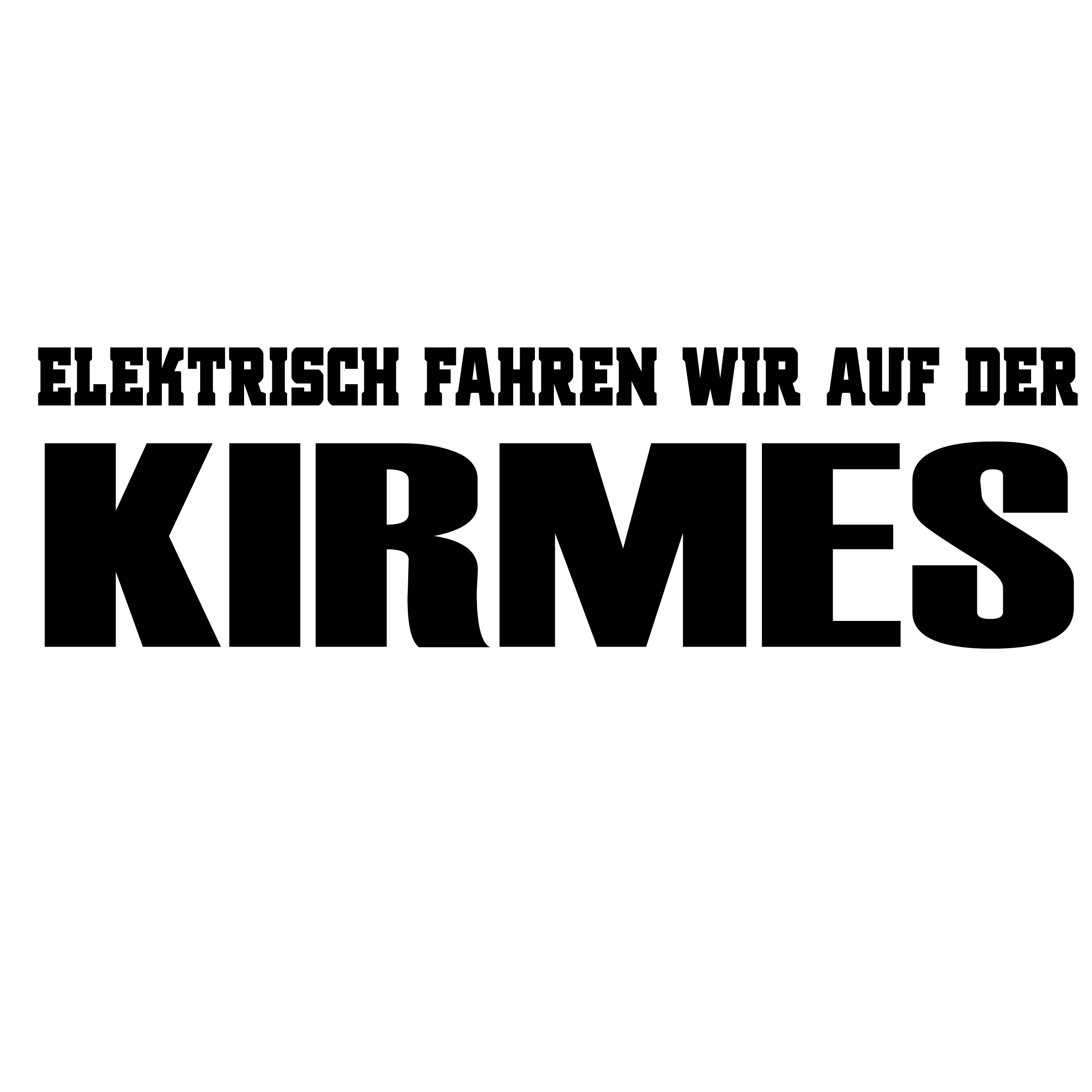 Elektrisch fahren wir auf der Kirmes