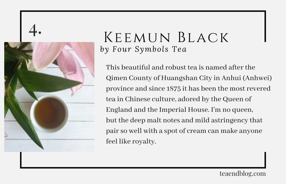 Top Ten Teas of 2019: Keemun Black by Four Symbols Tea