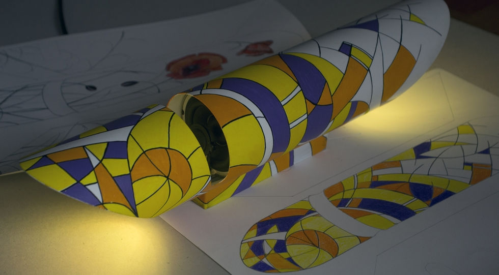Decorazione lampade, Lisa Sabbadini, arte contemporanea