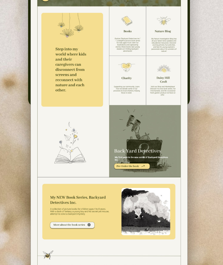 Mobile website mockup with text and images, Startup Digital and websites for small business.