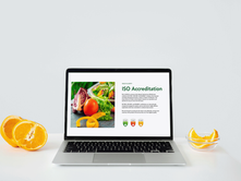 Catering website Macbook pro mock up